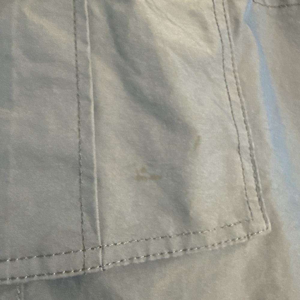 Vintage Pants Mens Large Cargo Combat Nylon IRIDESCENT Zip Pockets Y2K Rave - Picture 4 of 16